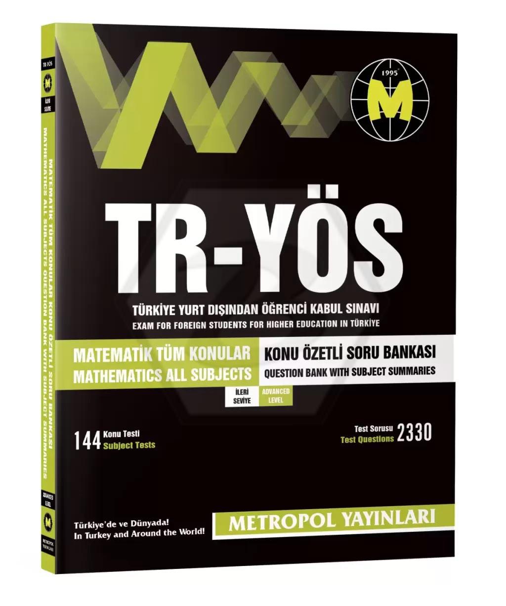 TR-YÖS Matematik Tüm Konular Soru Bankası (İleri Seviye)