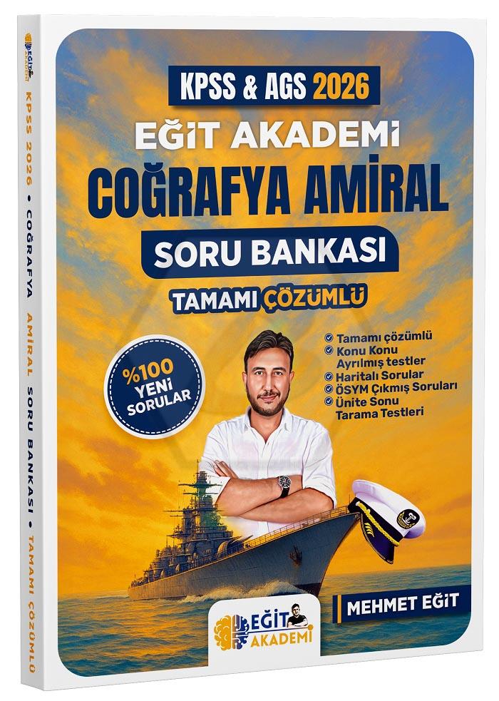 2026 KPSS MEB-AGS Coğrafya Amiral Soru Bankası Çözümlü