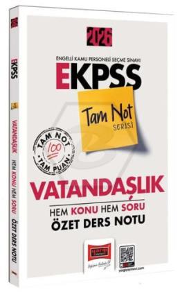 2026 EKPSS Vatandaşlık Hem Konu Hem Soru Özet Ders Notu Tam Not Serisi