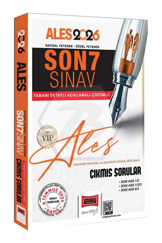 2026 ALES VİP Sayısal-Sözel Yetenek Son 7 Sınav Çıkmış Sorular (6 Temmuz Dahil)