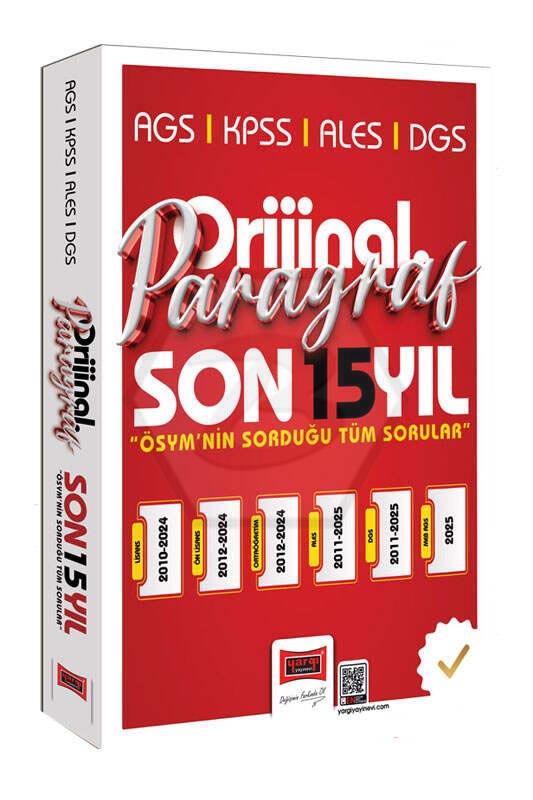 2026 KPSS AGS ALES DGS Orijinal Paragraf Son 15 Yıl Çıkmış Sorular