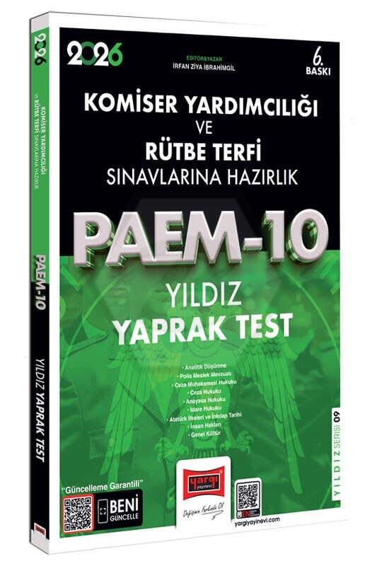 2026 PAEM Komiser Yardımcılığı ve Rütbe Terfi Sınavlarına Hazırlık Yıldız Yaprak Test