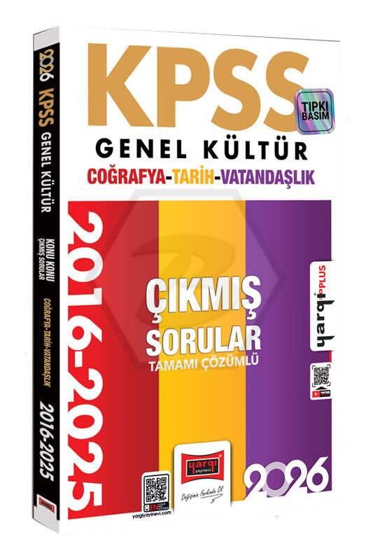 2026 KPSS Genel Kültür Tarih-Coğrafya-Vatandaşlık 2016-2026 Konu Konu Tamamı Çözümlü Çıkmış Sorular