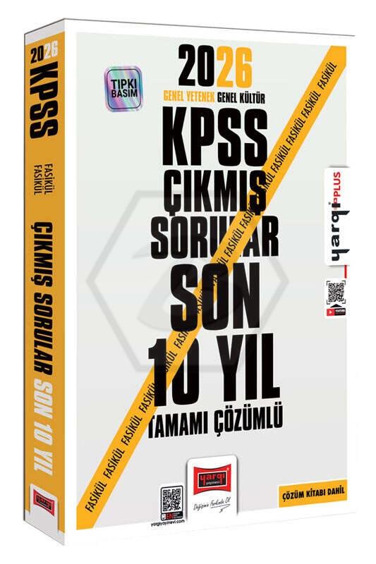 2026 KPSS GK-GY Tüm Dersler Tamamı Çözümlü Son 10 Yıl Çıkmış Sorular