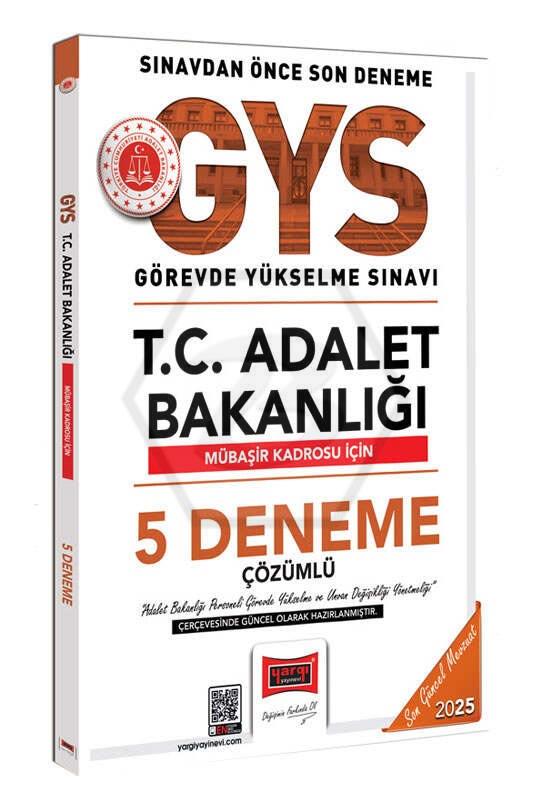 2025 T.C. Adalet Bakanlığı Mübaşir Kadrosu İçin Çözümlü 5 Deneme