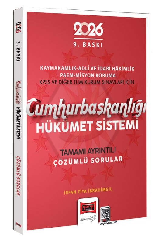 2026 Kaymakamlık-Adli ve İdari Hakimlik-Paem-Misyon Koruma-KPSS ve Diğer Tüm Kurum Sınavları İçin Cumhurbaşkanlığı Hükümet Sistemi Çözümlü Sorular