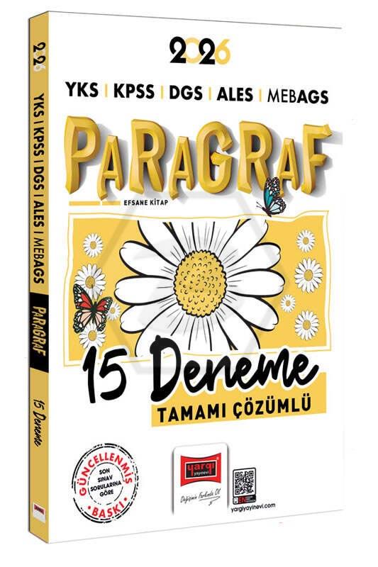 2026 YKS KPSS DGS ALES MEB-AGS Papatya Serisi Paragraf Tamamı Çözümlü 15 Deneme