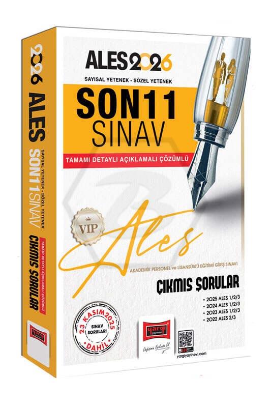 2026 ALES Sayısal-Sözel Yetenek Son 11 Sınav Çıkmış Sorular (23 Kasım 2025)