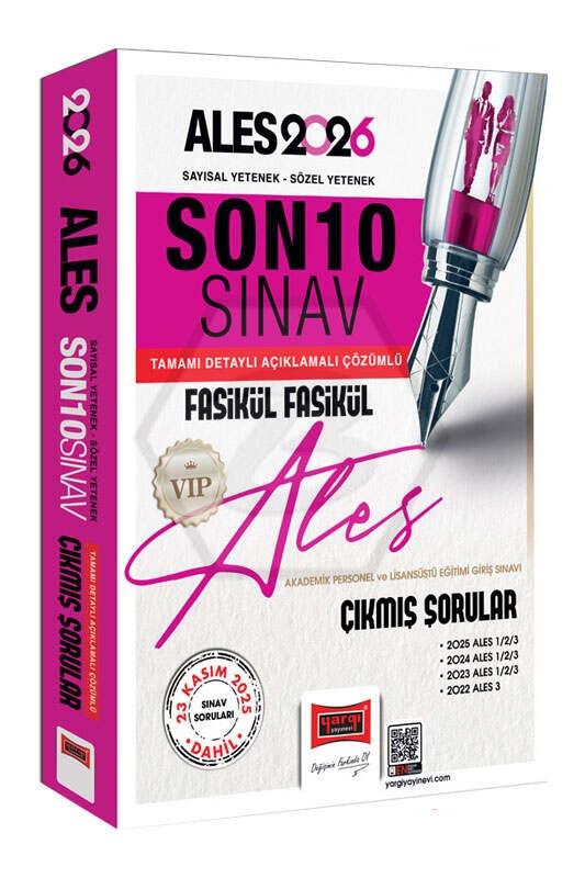 2026 ALES VIP Son 10 Sınav Fasikül Fasikül Çıkmış Sorular (23 Kasım 2025 Sınavı Dahil)