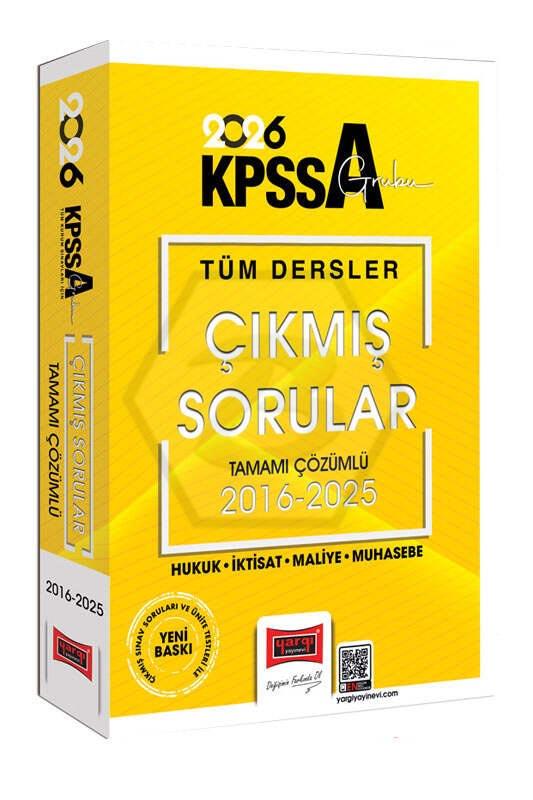 2026 KPSS-A Grubu Tüm Dersler 2016-2025 Tamamı Çözümlü Çıkmış Sorular