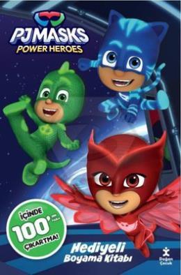 Pjmasks Power Heroes - Hediyeli Boyama Kitabı - İçinde 100 den Fazla Çıkartma