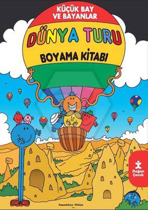Küçük Bay ve Bayanlar Dünya Turu Boyama Kitabı