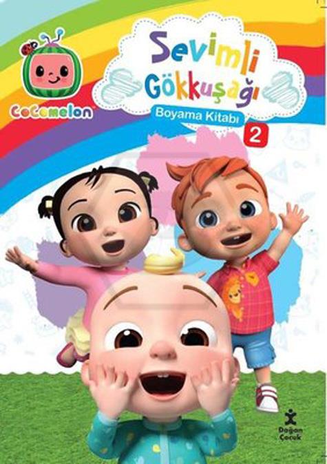 Cocomelon Sevimli Gökkuşağı Boyama Kitabı 2