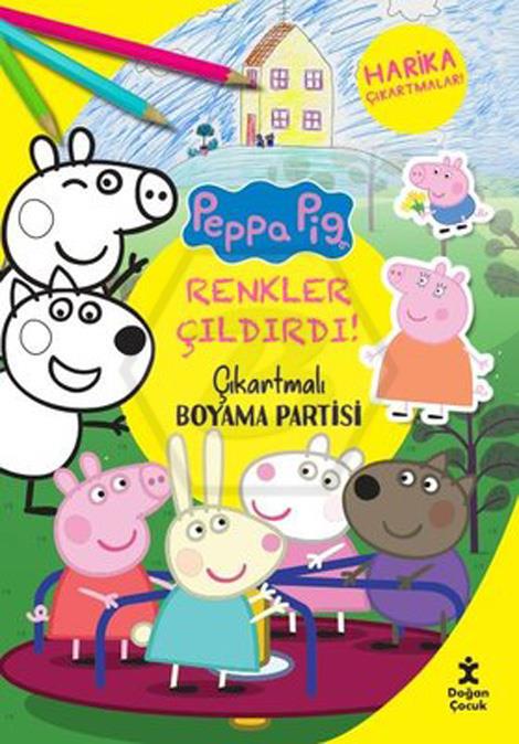 Peppa Pig Çıkartmalı Boyama Partisi