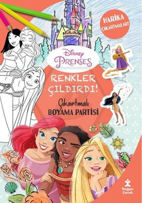 Disney Prenses Çıkartmalı Boyama Partisi