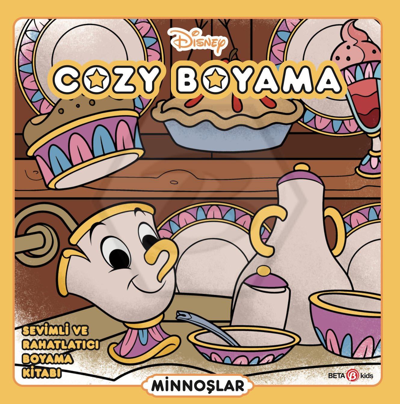 Disney Cozy Boyama, Sevimli ve Rahatlatıcı Boyama Kitabı - Minnoşlar