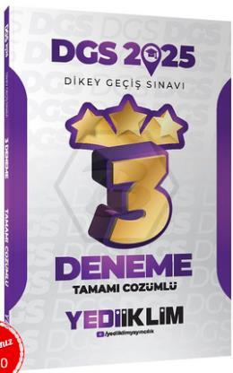 2025 DGS Tamamı Çözümlü 3 Yıldız Deneme