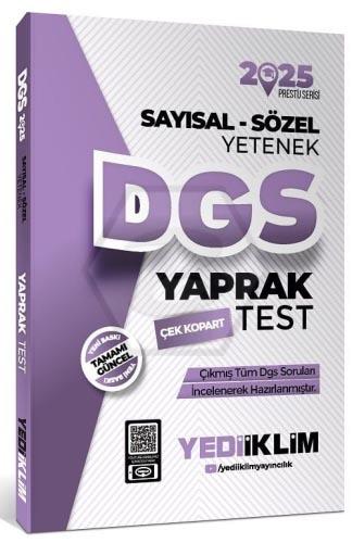 2025 DGS Sayısal Sözel Yetenek Çek Kopart Yaprak Test