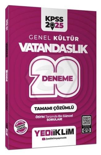 2025 KPSS Genel Kültür Vatandaşlık Tamamı Çözümlü 20 Deneme