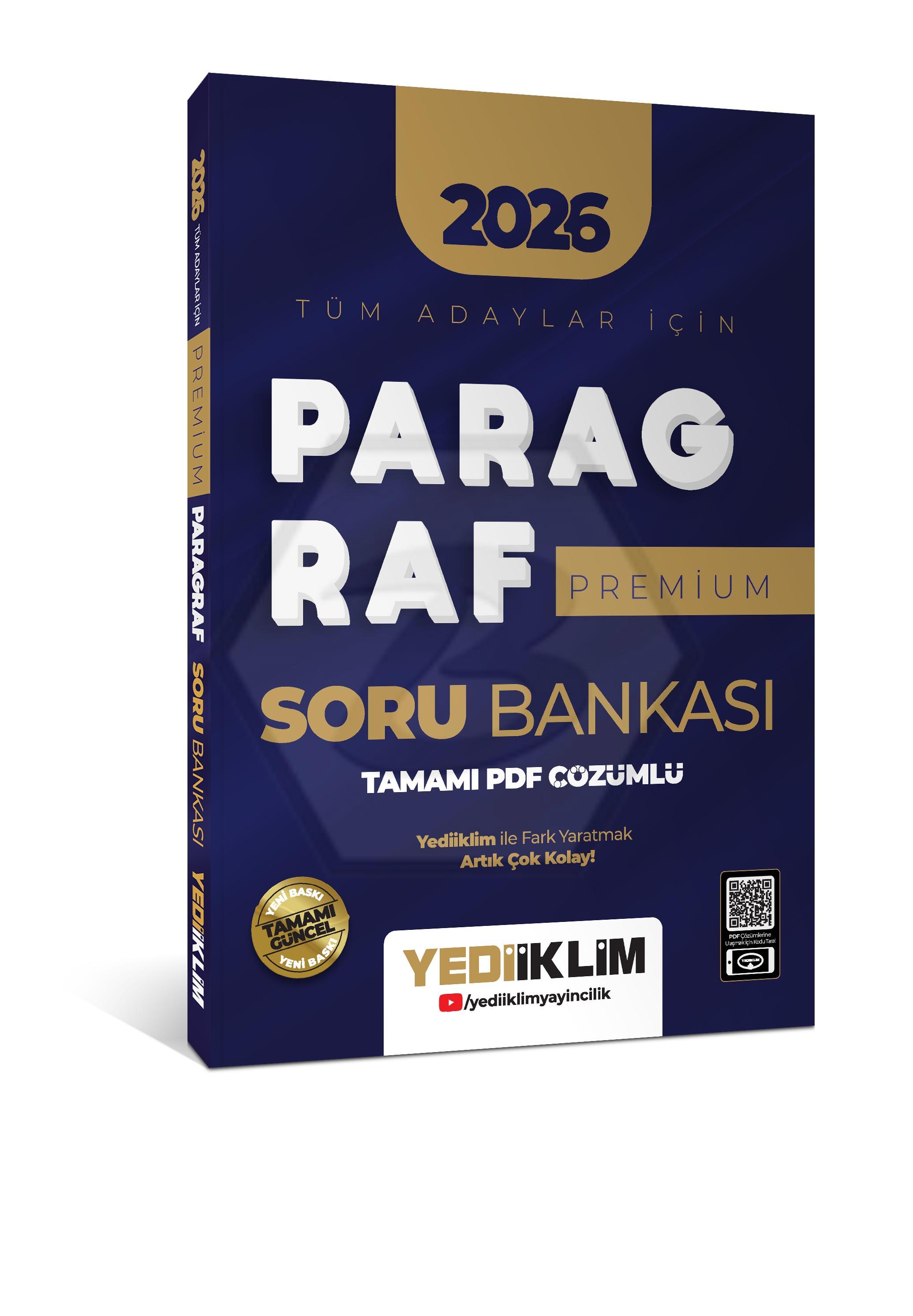 2026 Tüm Adaylar İçin Paragraf Premium Tamamı PDF Çözümlü Soru Bankası