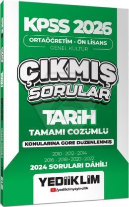 2026 KPSS Ortaöğretim Önlisans Tarih Konularına Göre Çıkmış Sorular