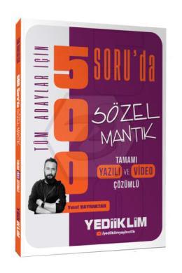 Tüm Adaylar İçin 500 Soruda Tamamı Hem Video Çözümlü Hem Yazılı Çözümlü Sözel Mantık Soru Bankası