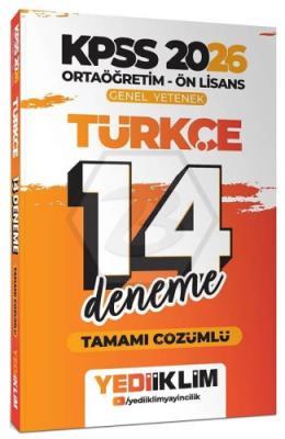 2026 KPSS Ortaöğretim Ön Lisans Genel Yetenek Türkçe Tamamı Çözümlü 14 Deneme