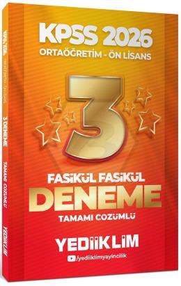 2026 KPSS Ortaöğretim Ön Lisans Genel Yetenek Genel Kültür Tamamı Çözümlü 3 Yıldız Fasikül Denem