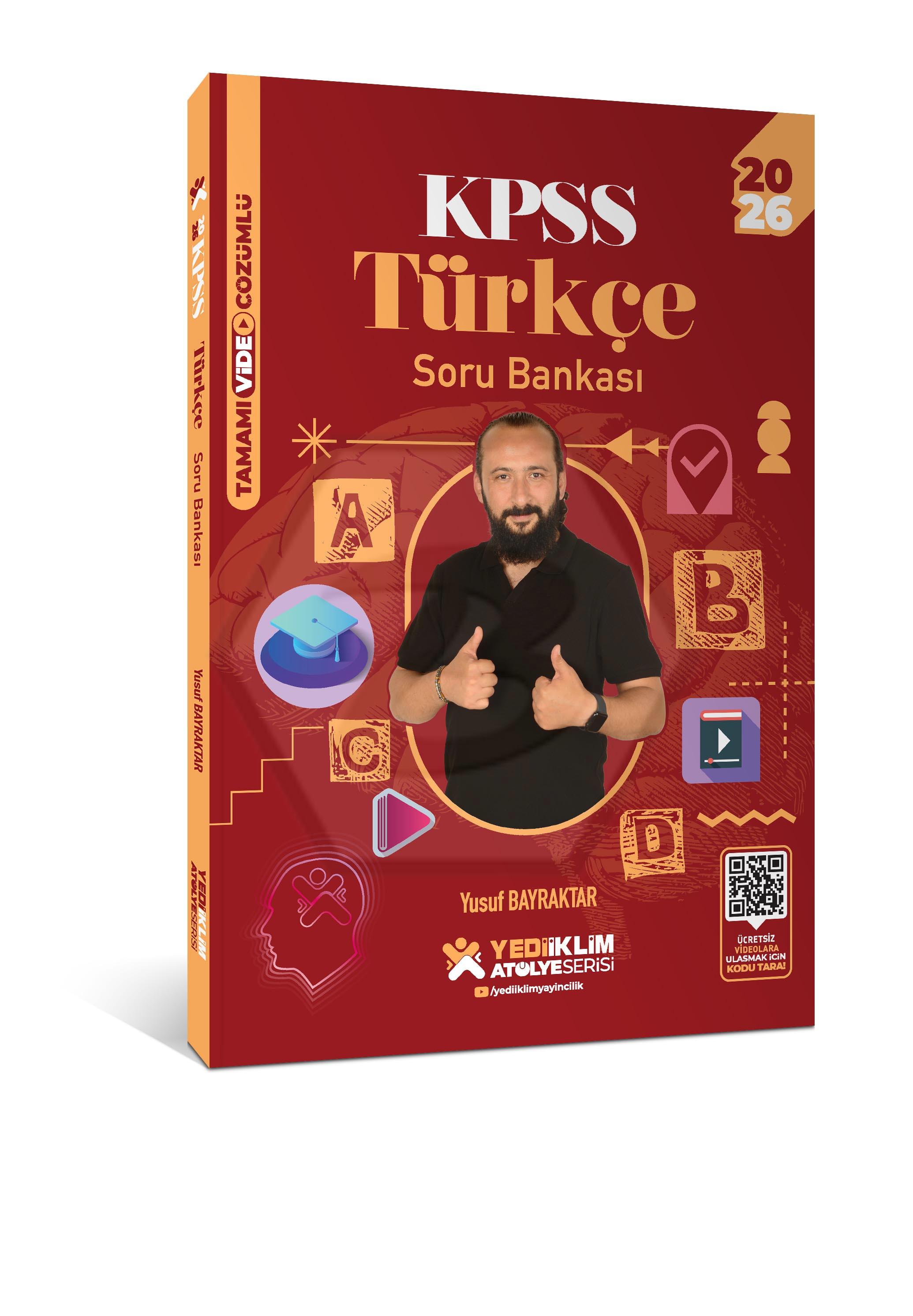 2026 KPSS Genel Yetenek Atölye Serisi Türkçe Tamamı Video Çözümlü Soru Bankası