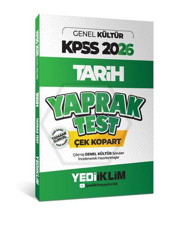 2026 KPSS-AGS Genel Kültür Tarih Çek Kopart Yaprak Test
