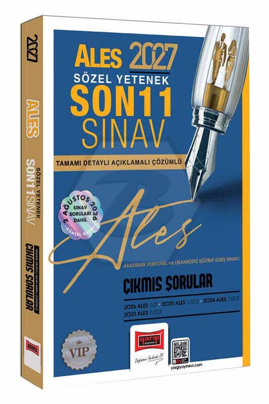 2027 ALES Sözel Yetenek Son 11 Sınav Tamamı Çözümlü Çıkmış Sorular