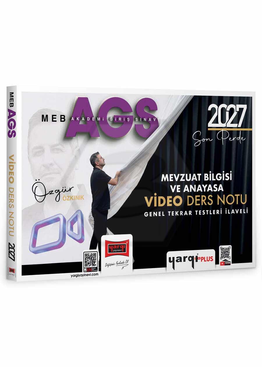 2027 MEB AGS Mevzuat Bilgisi ve Anayasa Video Ders Notu