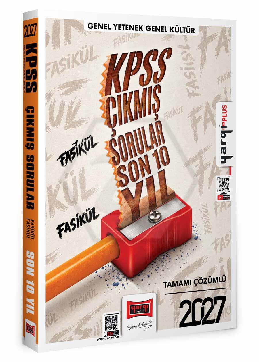 2027 KPSS Son 10 Yıl Tamamı Çözümlü Fasikül Fasikül Çıkmış Sorular