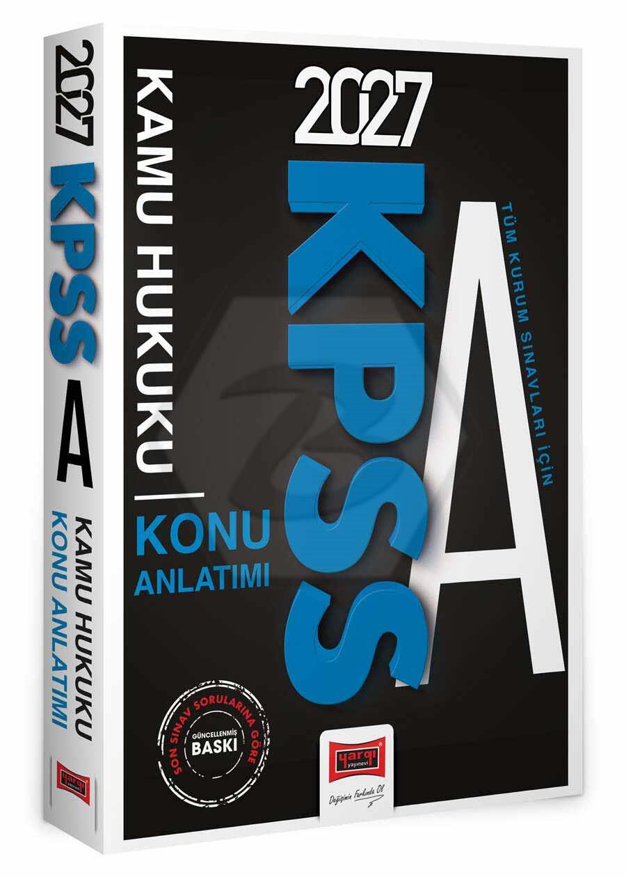 2027 KPSS A Grubu Tüm Kurum Sınavları İçin Kamu Hukuku Konu Anlatımı