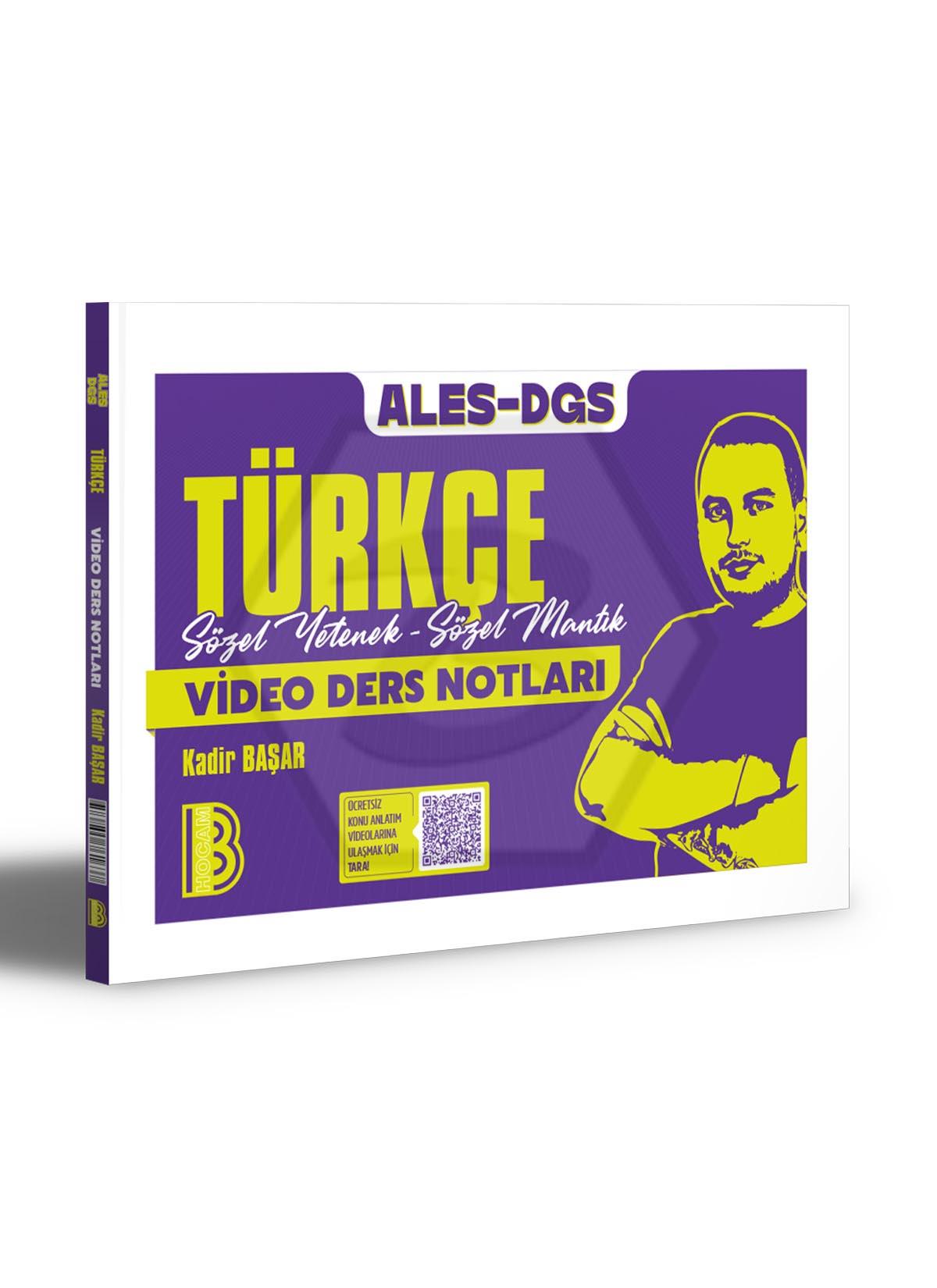 2026 ALES - DGS Türkçe Sözel Yetenek - Sözel Mantık Video Ders Notları