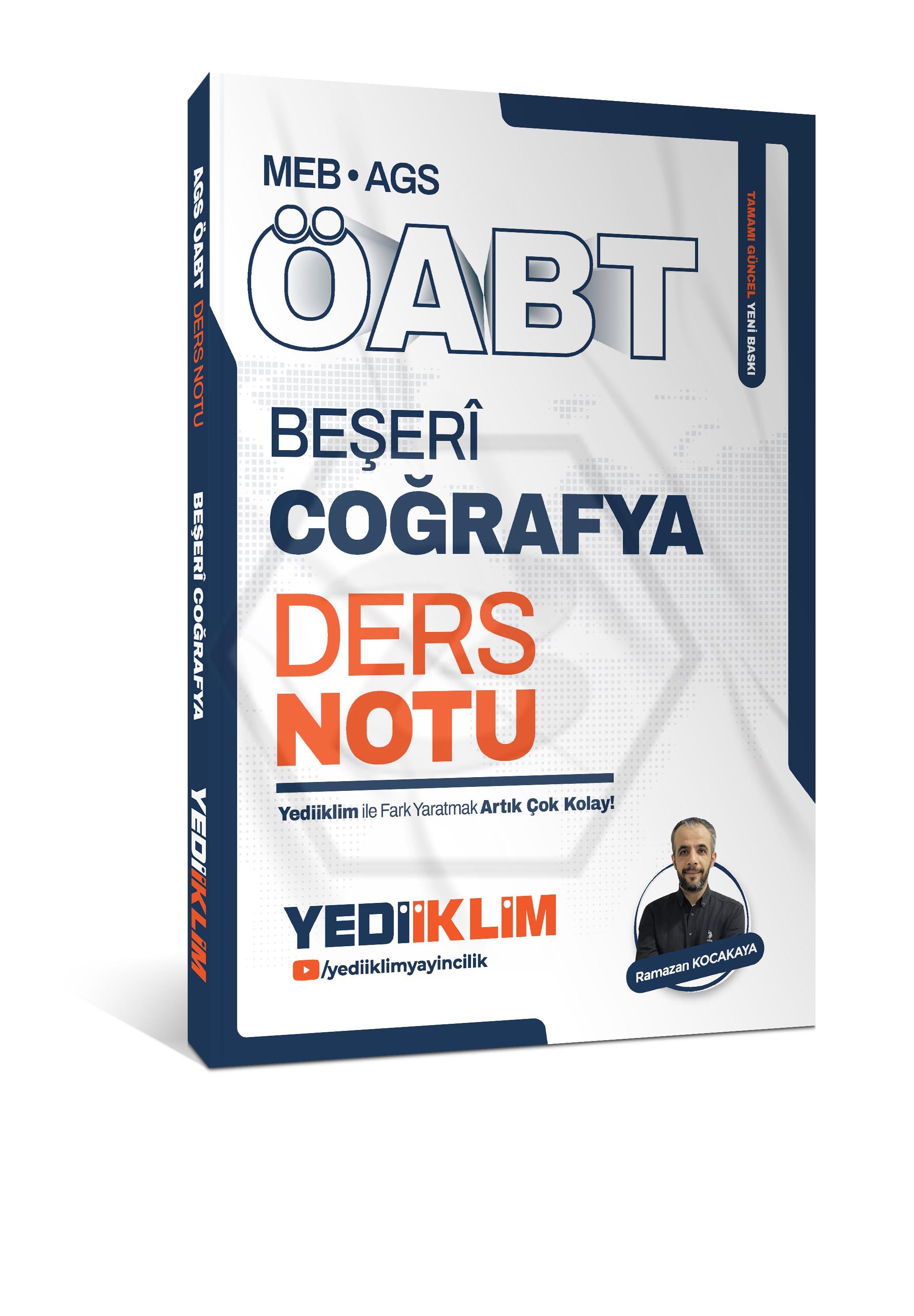 2026 MEB AGS ÖABT Beşeri Coğrafya Ders Notu