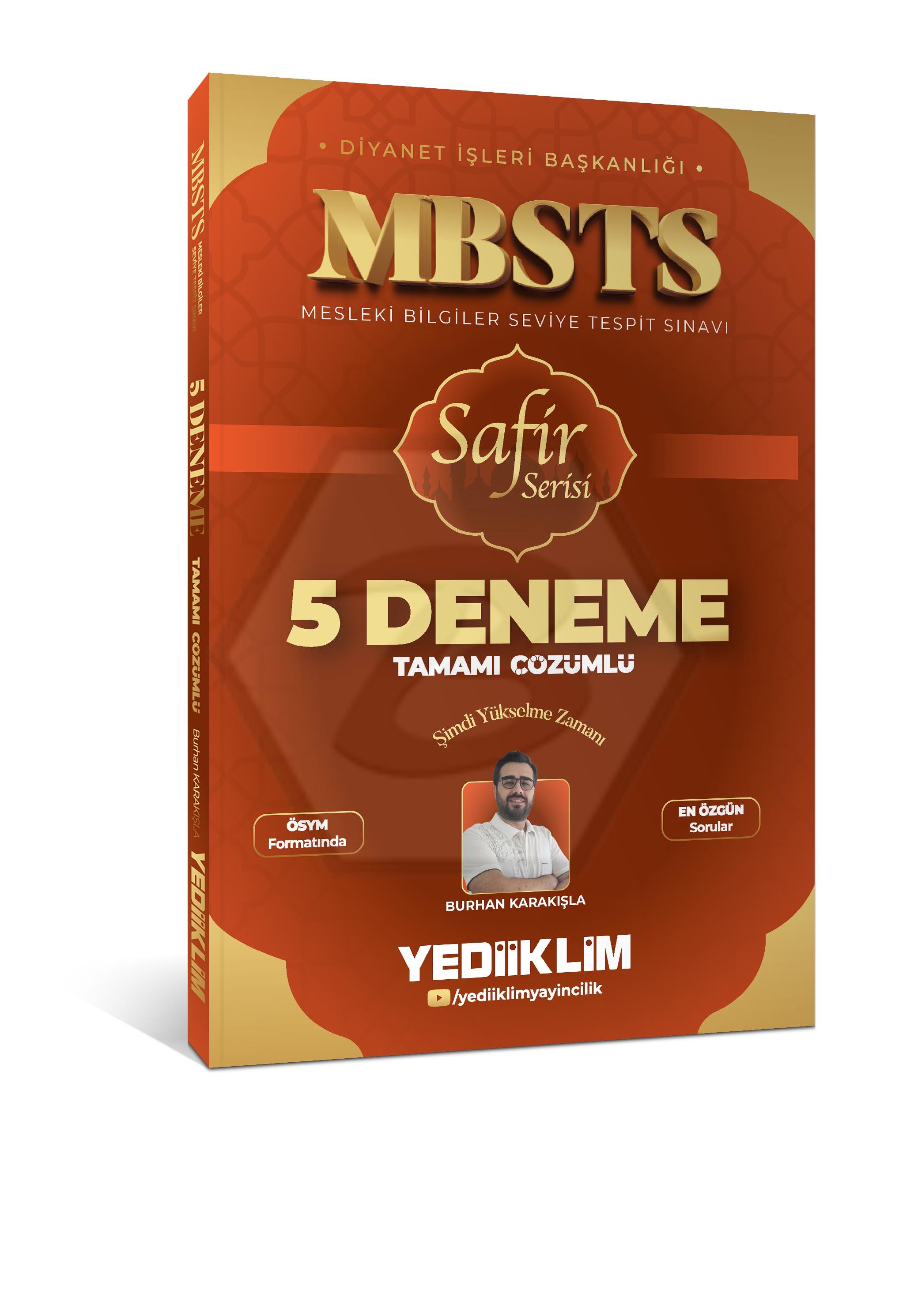 2026 MBSTS Safir Serisi Tamamı Çözümlü 5 Deneme Sınavı