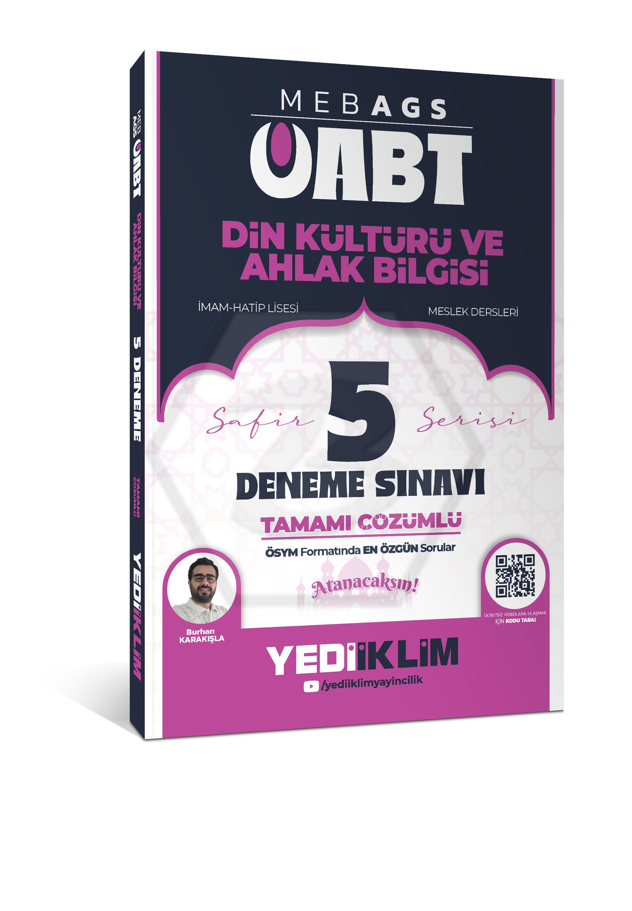 2026 MEB AGS ÖABT Din Kültürü Ve Ahlak Bilgisi Safir Serisi Tamamı Çözümlü 5 Deneme Sınavı