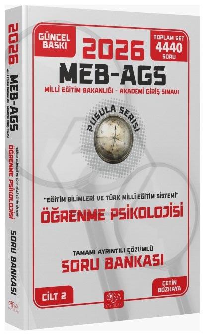 2026 MEB-AGS Eğitim Bilimleri Öğrenme Psikolojisi Soru Bankası Çözümlü Pusula Serisi