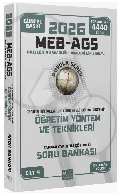 2026 MEB-AGS Eğitim Bilimleri Öğretim Yöntem ve Teknikleri Soru Bankası Çözümlü Pusula Serisi