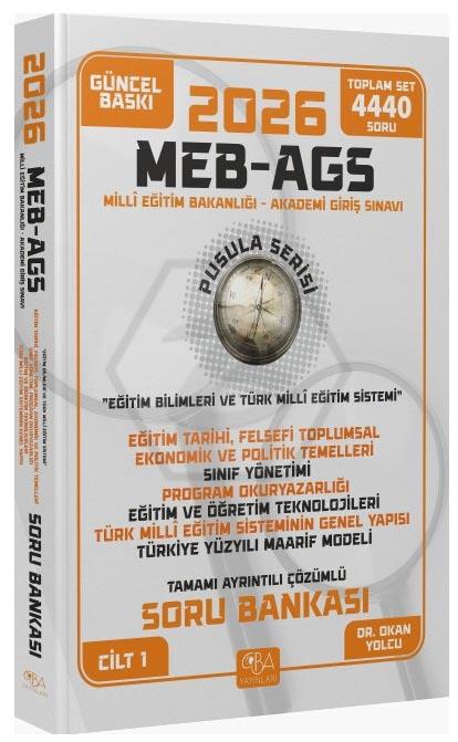 2026 MEB-AGS Eğitim Bilimleri Eğitim Temelleri-Sınıf Yönetimi-Öğretim Teknolojileri-Maarif Modeli Soru Bankası Çözümlü Pusula Serisi