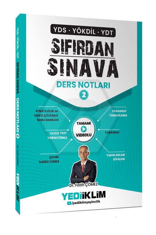 2026 YDS YÖKDİL YDT Sıfırdan Sınava Tamamı Videolu Ders Notları 2.Kitap