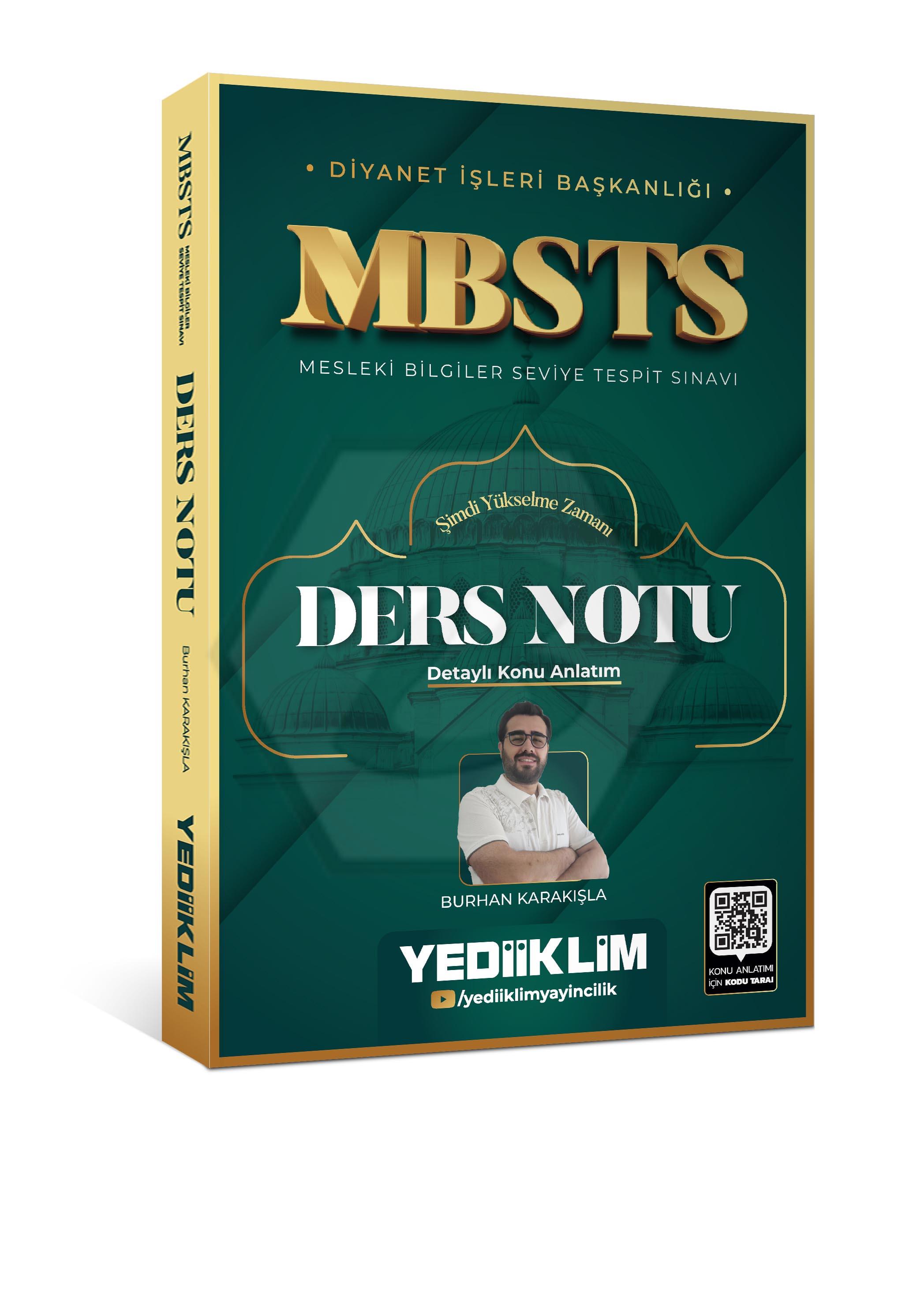 Diyanet İşleri Başkanlığı  MBSTS Ders Notu