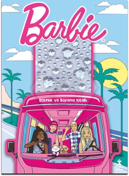 Barbie - Taşlı Çıkartmalarla Etkinlik ve Boyama Kitabı