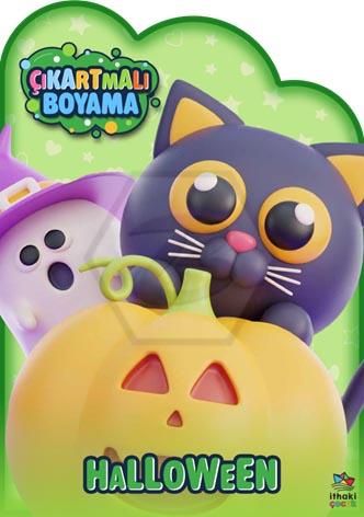 Halloween Zamanı - Çıkartmalı Boyama Kitabı