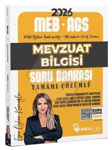 2026 MEB-AGS Mevzuat Bilgisi Soru Bankası Çözümlü