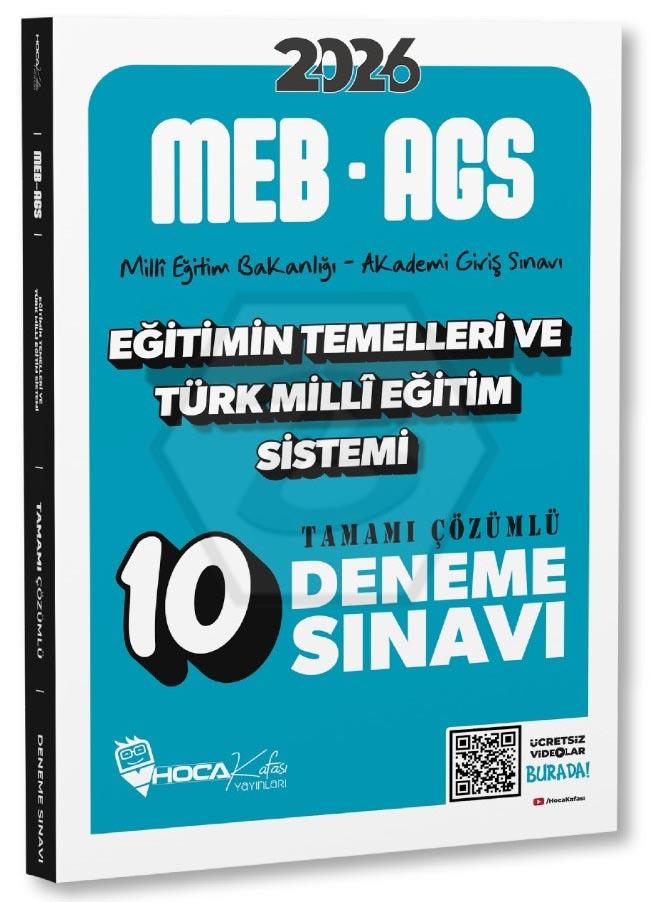 2026 MEB-AGS Eğitimin Temelleri ve Türk Milli Eğitim Sistemi 10 Deneme Çözümlü