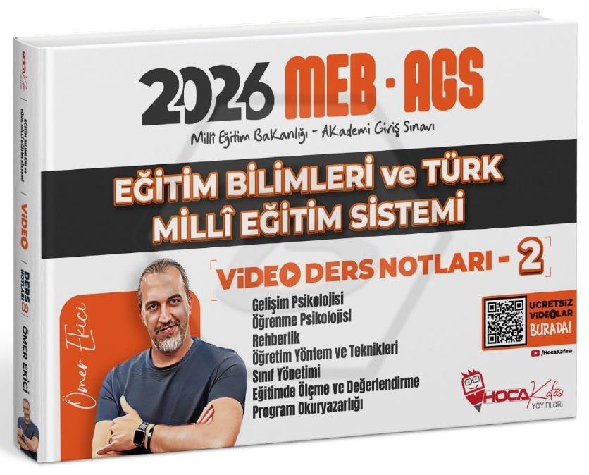 2026 MEB-AGS Eğitim Bilimleri ve Türk Milli Eğitim Sistemi Video Ders Notları 2