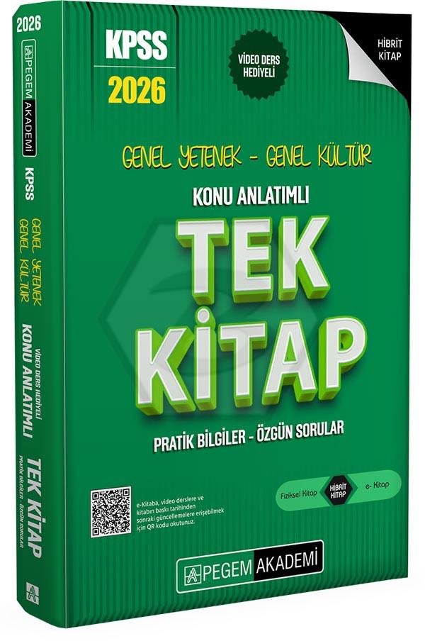 2026 KPSS Genel Yetenek Genel Kültür Konu Anlatımlı Tek Kitap