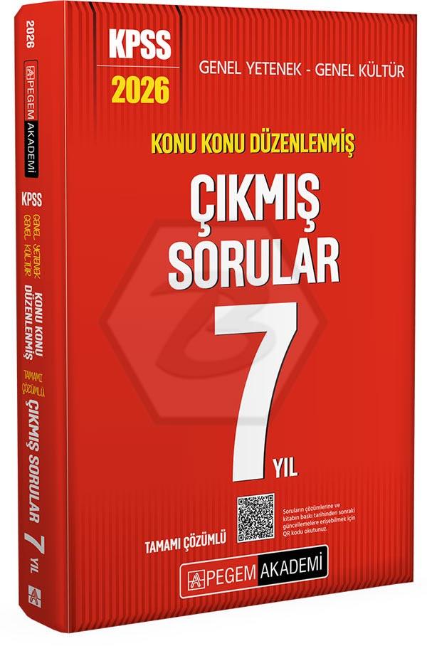 2026 KPSS Genel Yetenek Genel Kültür Konu Konu Düzenlenmiş Tamamı Çözümlü Çıkmış Sorular 7 Yıl    